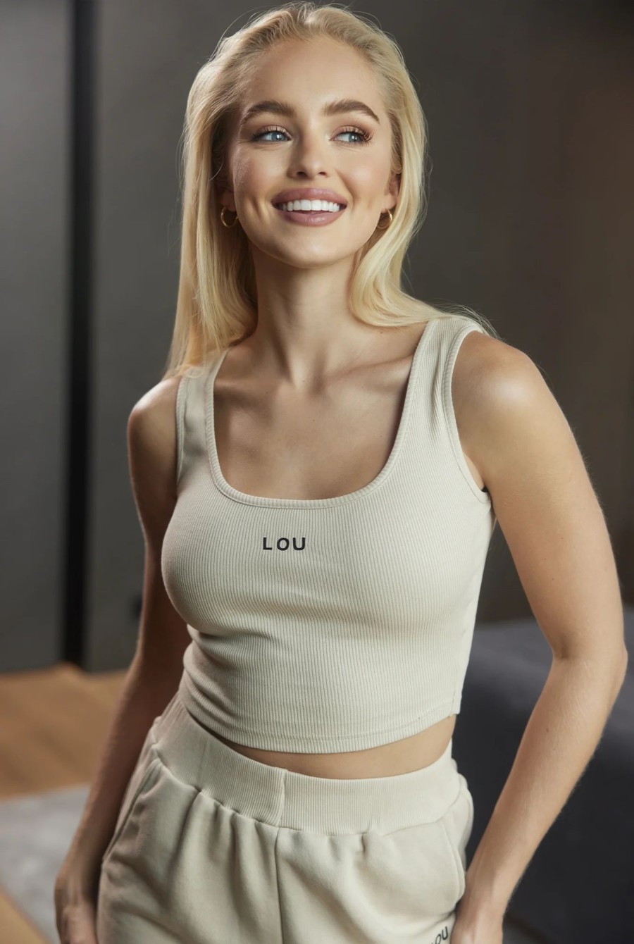 Lou Women's Fashion Boston Beige - Strapless Top In Beige Color Best