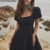 Lou Women's Fashion Sule - Black Mini Boho Dress Wholesale