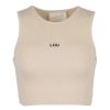 Lou Women's Fashion Saura - A Short Beige Strapless Top New