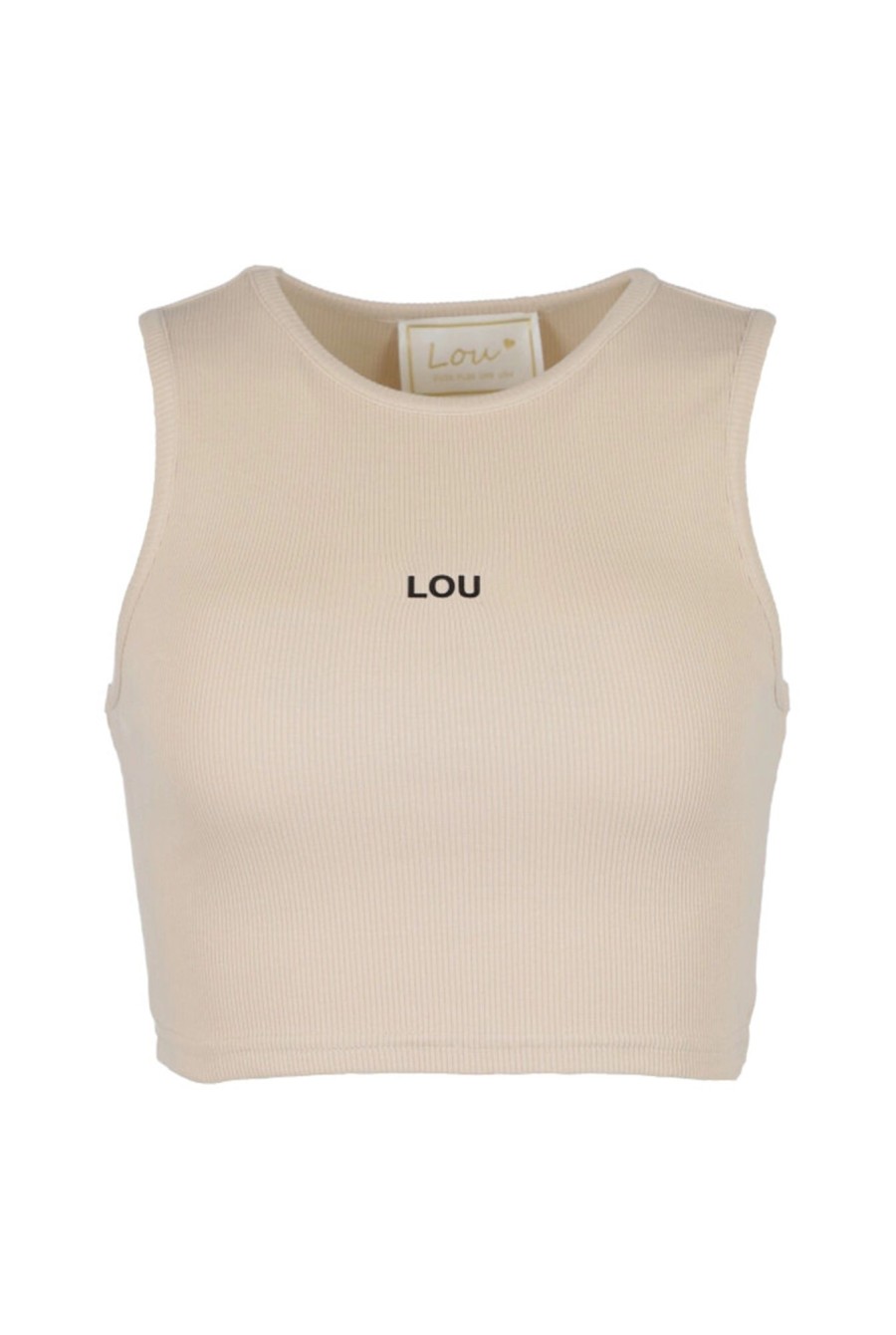 Lou Women's Fashion Saura - A Short Beige Strapless Top New