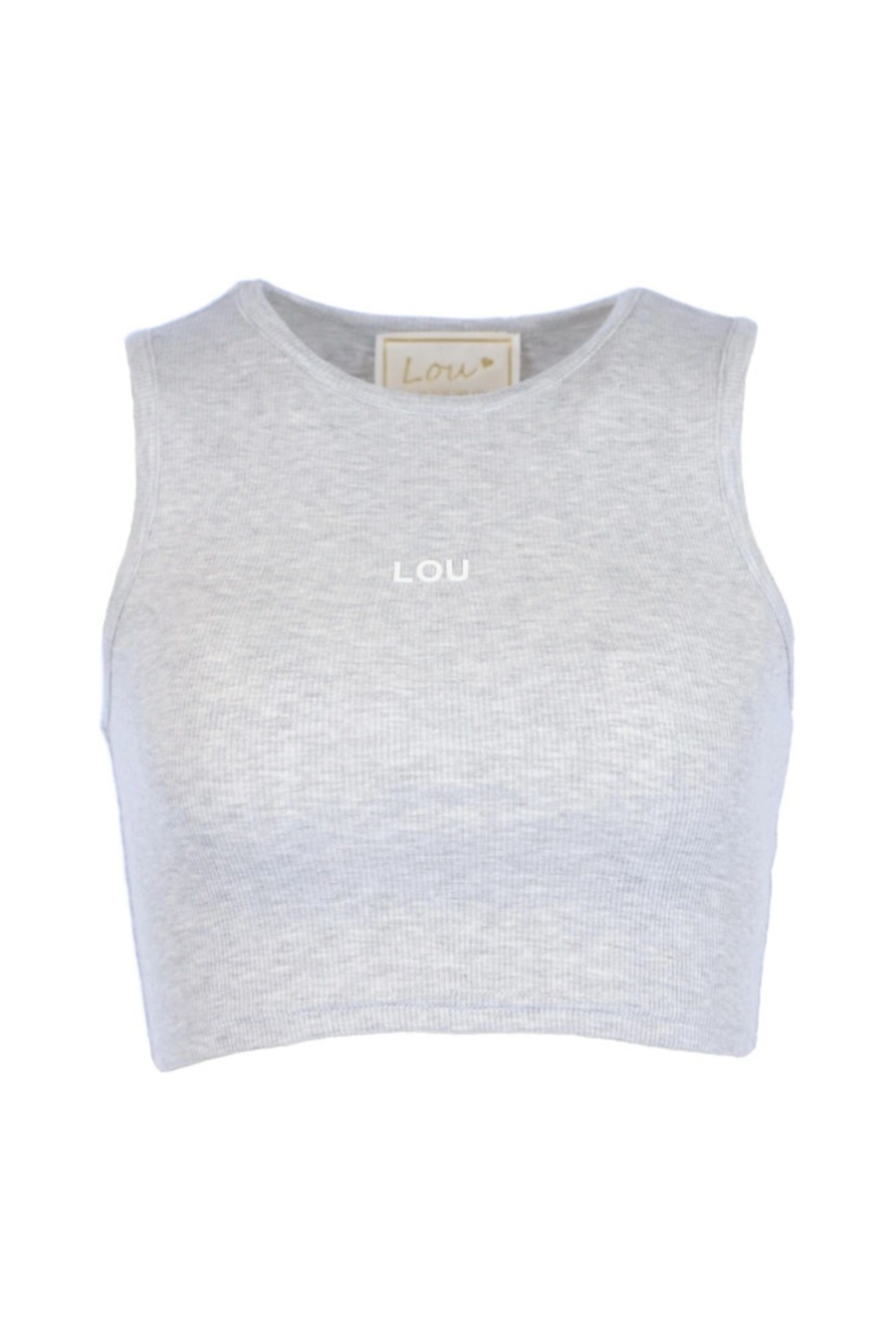 Lou Women's Fashion Saura - A Short Marl Strapless Top Wholesale