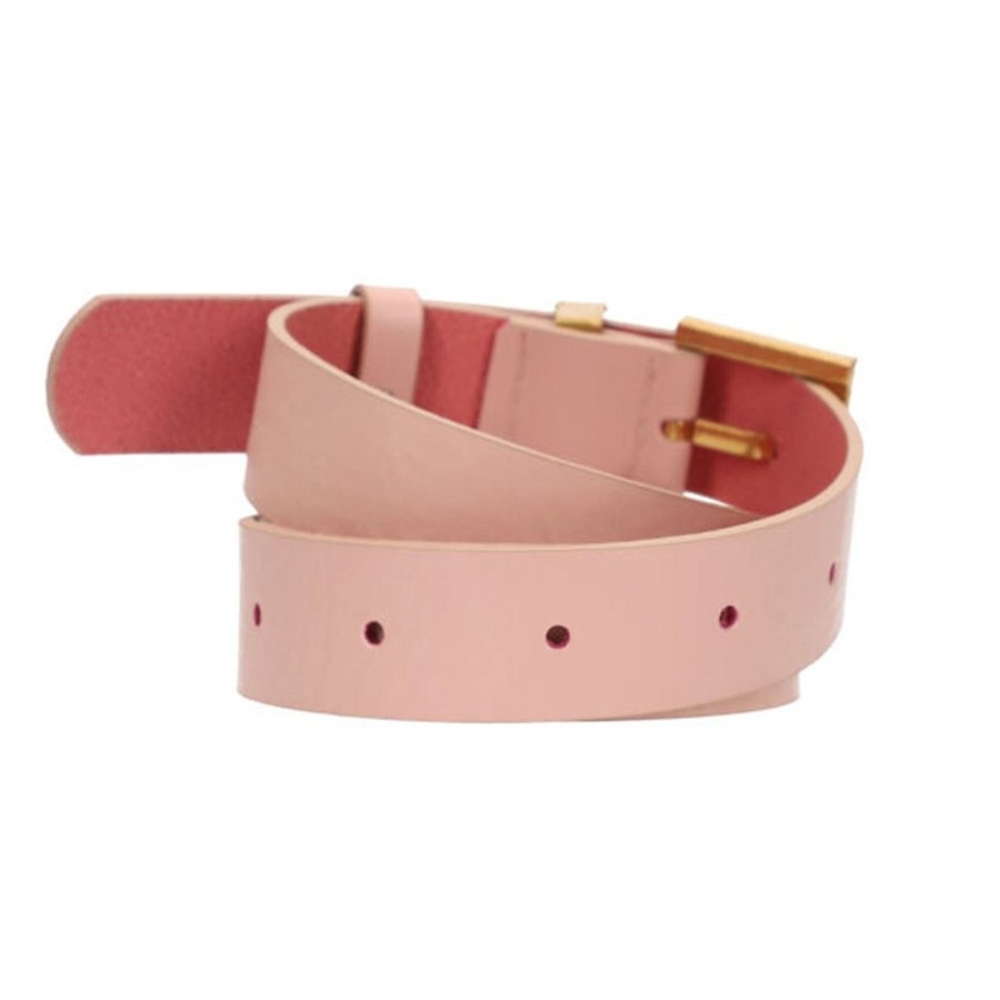 Lou Women's Fashion Pink Belt Nadia - Leather Belt In Bright Pink Shade Wholesale