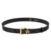 Lou Women's Fashion Nadia - Black Leather Belt Best