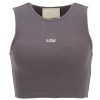 Lou Women's Fashion Saura - A Short Graphite Strapless Top Hot