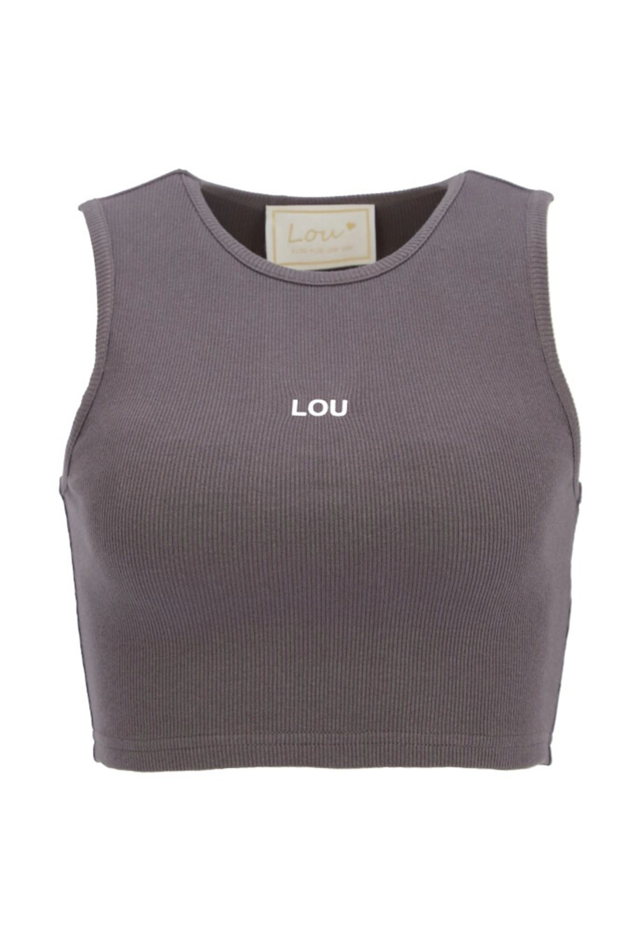 Lou Women's Fashion Saura - A Short Graphite Strapless Top Hot