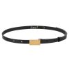 Lou Women's Fashion Lita Belt - Elegant Black Women'S Belt With Gold Lou Buckle Wholesale